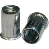 Купить заклепка м8x15.5 с внутренней резьбой, насечками и уменьшенным бортом, оц. сталь оптом | ПРОТОРГ