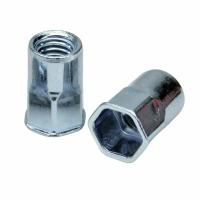 Купить заклепка м8x17 полушестигранная с внутренней резьбой и уменьшенным бортом, оц. сталь оптом | ПРОТОРГ