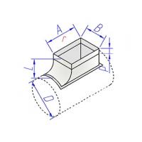 Купить врезка прямоугольного сечения радиусная в круглый воздуховод оптом | ПРОТОРГ