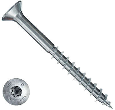 Рекомендуем купить Шуруп для ДСП fischer FPF II CTP 3,5X50 BC 200  с неполной резьбой и потайной головкой, оц. сталь