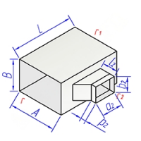 Купить тройник прямоугольного сечения с прямоугольной косой врезкой оптом | ПРОТОРГ