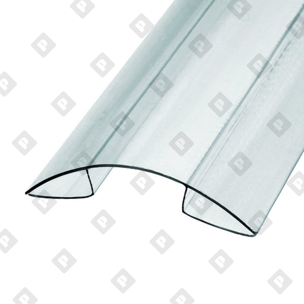 Профиль коньковый для поликарбоната 04-06х6000 мм б/цв. - №1