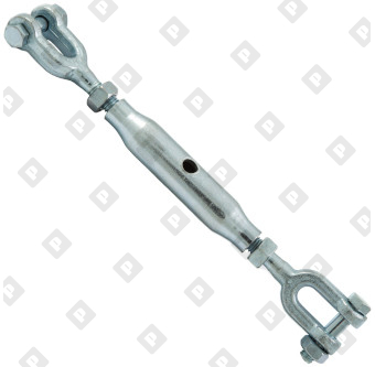 Талреп DIN 1478 М24 (3.5 т) вилка-вилка тип «A», оц. сталь - №1