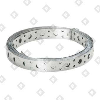 Лента монтажная перфорированная LP 25x0.7 (25 м) прямая для вентиляции, оц. сталь - №1