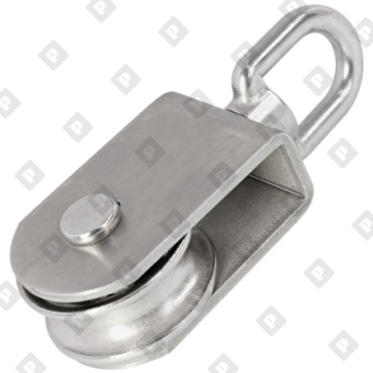 Блок такелажный Art 8392 с вертлюгом 50мм, нерж. сталь А2 - №1