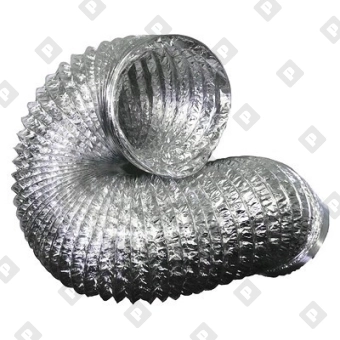 Гибкий воздуховод неизолированный Ø160 мм, алюминиевая фольга - №1