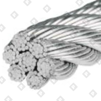 Трос ART 8382 (DIN 3060) Ø7 мм, конструкция 7х19, нерж. сталь А2 - №1