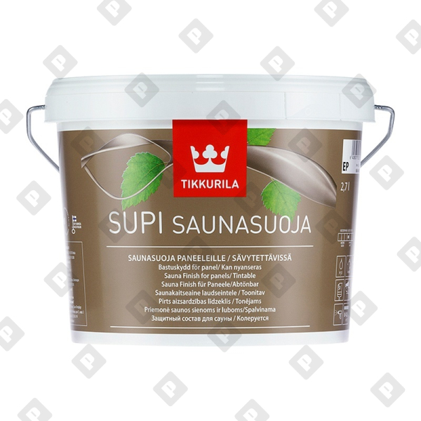 Защитный состав для саун Tikkurila Supi Saunasuoja полуматовый (2,7 л) - №1
