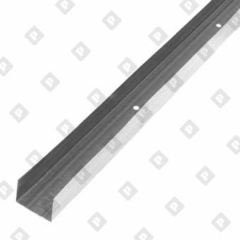 Профиль направляющий ПН-4 75x40x0.35 мм (3 м) для ГКЛ, оц. сталь - №1