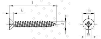 DIN 7982 A4 C 3,9X32 H - №4