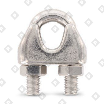 Зажим ART 9074 (DIN 741) для троса Ø19мм, нерж. сталь А4 - №2