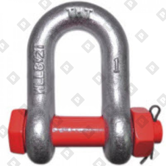 Скоба такелажная прямая G-2150 0.5 т с гайкой и шплинтом, кл. пр. 8 - №1