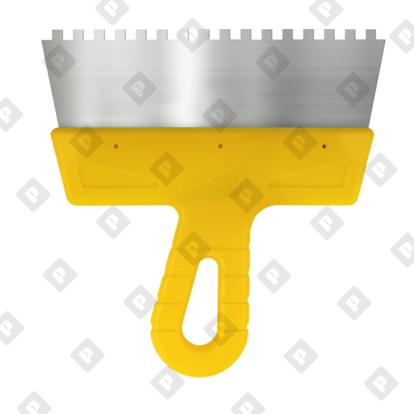 Шпатель фасадный Biber 35183 МАСТЕР 200 мм зуб 6х6  мм - №1