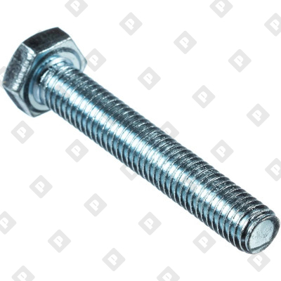 Болт DIN 933 M16x100 с шестигранной головкой и полной резьбой, кл. пр. 12.9, оц. сталь - №1