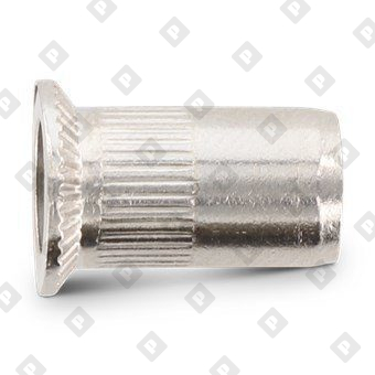 Заклепка-гайка ART 1023 M5x13.5 с потайным бортиком, с насечками, нерж. сталь А2 - №2