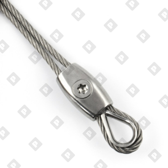 Зажим ART 814391 «Бочонок» для троса Ø4мм, нерж. сталь А4 - №2