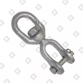 Вертлюг 38мм петля-вилка, оц. сталь - №1