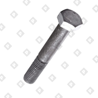 Болт ГОСТ Р ИСО 4014 M20x100 с шестигранной головкой и неполной резьбой, кл. пр. 8.8, оц. сталь - №3
