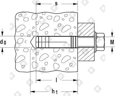 Анкер fischer MS 8x28 для винтов с метрической резьбой, латунь - №4