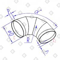 Отвод сварной круглого сечения - №1