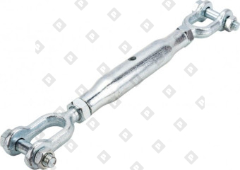 Талреп DIN 1478 М24 (3.5 т) вилка-вилка тип «A», оц. сталь - №3