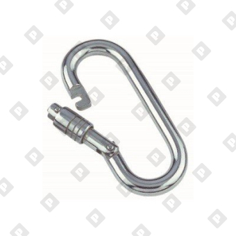 Карабин овальный с пружинной муфтой ART 8960 6x80, нерж. сталь A4 - №1