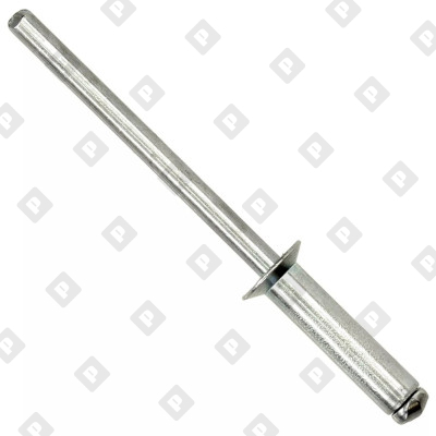 Заклепка вытяжная открытая 3,2x14 с потайным бортом, оц. сталь / оц. сталь - №1