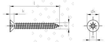 DIN 7982 A2 C 3,9X50 Z - №4