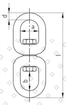 Вертлюг Art. 8254 петля-петля 8мм, нерж. сталь A4 - №3