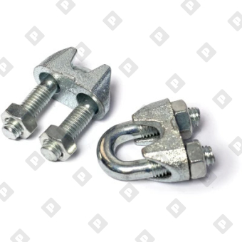 Зажим DIN 741 для троса Ø8мм, оц. сталь - №3